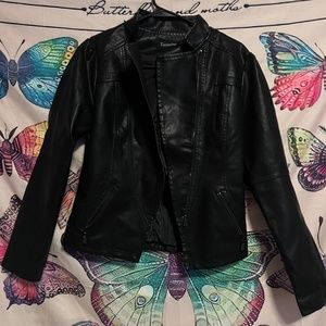 Black Faux Leather Jacket